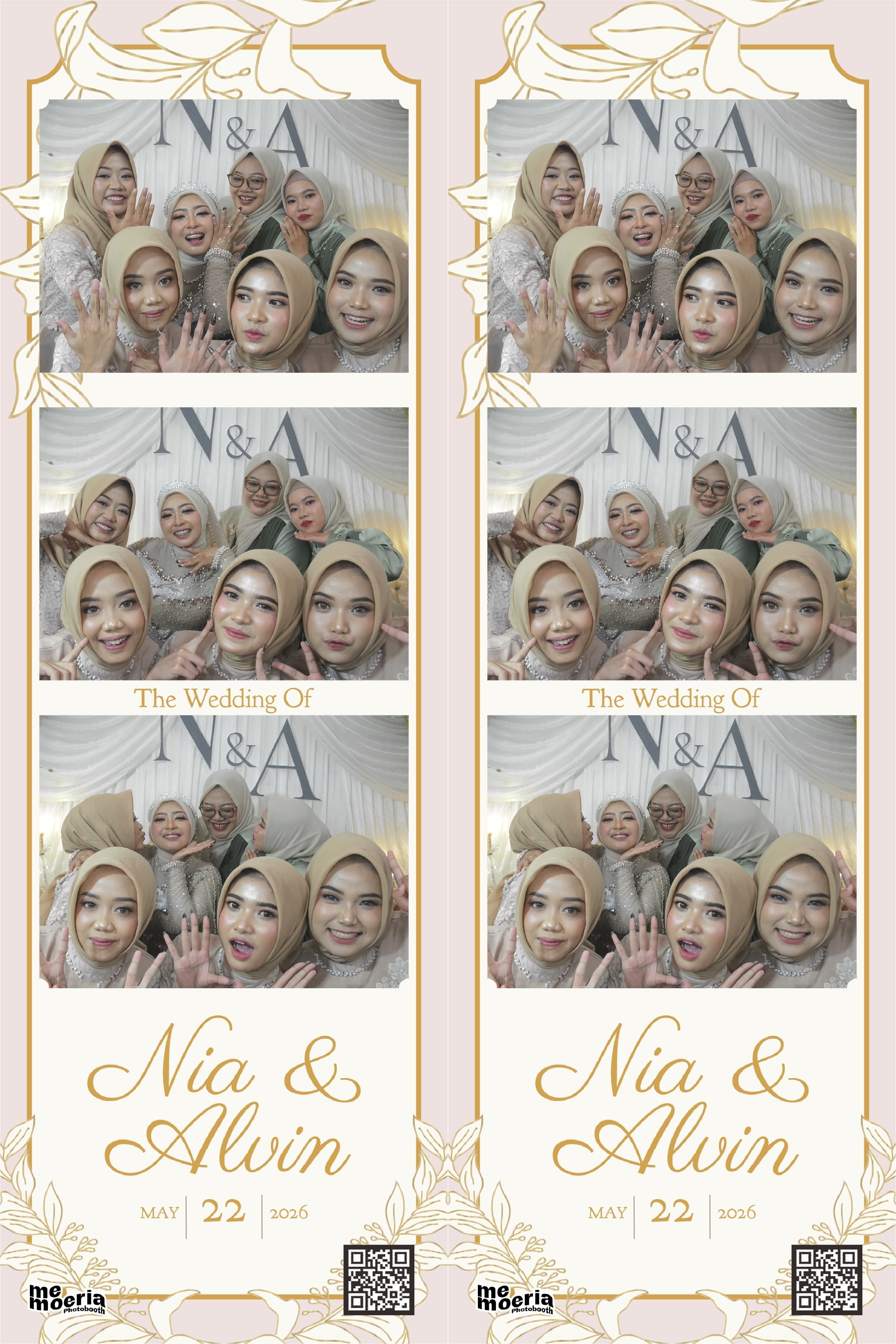 Strip pernikahan Nia & Alvin oleh Memoeria